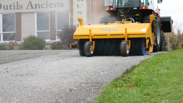 Eddynet Hydraulic Sweeper Attachment for Tractors.