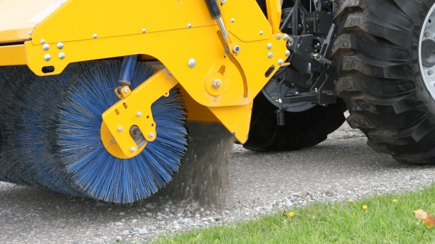 Eddynet Hydraulic Sweeper Attachment for Tractors.